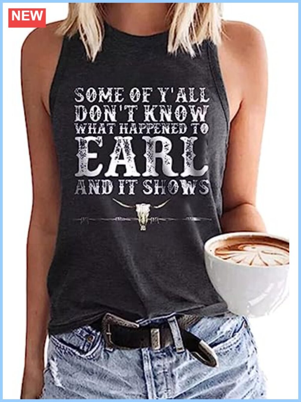 Women's Summer Tank Top Sleeveless Cotton Blend Loose Fit Casual Beach Vacation